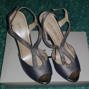 Silver Caparros Heels